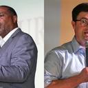 Pittsburgh Mayor Ed Gainey (left) and Democratic winner Corey O'Connor