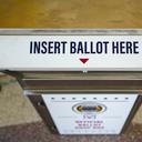 A ballot drop box is shown on primary Election Day 2024 at Northampton County Courthouse in Easton, Pennsylvania.