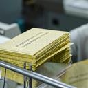 Lehigh County voter registration workers sort mail ballots Nov. 5, 2024.