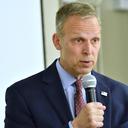 U.S. Rep. Scott Perry, R-Pa., speaks during a campaign event in front of employees at an insurance marketing firm, Oct. 17, 2024, in Harrisburg, Pa.