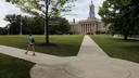 Old Main at the Penn State University campus in State College, Pa.