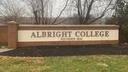 An exterior sign for Albirght College