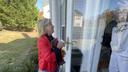 Elizabeth Moro, a state House candidate, knocks on doors in West Chester a week before the Nov. 5 election.