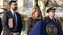 New York Police commissioner Jessica Tisch speaks during a news conference with New York Mayor Zohran Mamdani at Gracie Mansion, Monday, March 9, 2026, in New York.