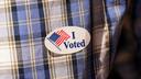 Voter Richard Solga speaks May 19, 2026, outside Sheridan Elementary School in Allentown, Lehigh County, Pennsylvania.