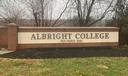 An exterior sign for Albirght College
