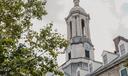 The bell tower of Old Main on Penn State's campus