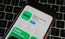An ad for the prediction market app Kalshi is displayed on a mobile phone Thursday, April 16, 2026.