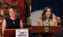 Independent Senate candidate Jodi Borello (left) and state Sen. Camera Bartolotta