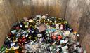 The glass in this Maryland recycling bin will likely be crushed and used to plug leaks at a landfill or sold to an asphalt company as an ingredient in what is known as glassphalt.