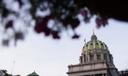 The exterior of the Pennsylvania Capitol in Harrisburg.