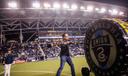 Gov. Josh Shapiro attends a Philadelphia Union game on Sept. 23, 2023.