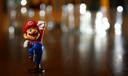 A Super Mario Bros. figurine.