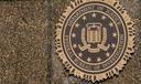 The seal on the J. Edgar Hoover FBI Building is seen June 9, 2023, in Washington.