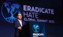 Gov. Josh Shapiro delivered a keynote address on political violence in America at the 2025 Eradicate Hate Global Summit.