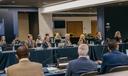 Penn State trustees attend the board’s public meeting on Sept. 12, 2025, in the 1855 Room at the Bryce Jordan Center on Penn State’s University Park campus.