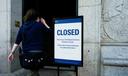 A closed sign stands in front of the National Archives on the first day of a government shutdown, Wednesday, Oct. 1, 2025, in Washington.
