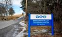 The sign for the GEO Group Moshannon Valley Processing Center immigration detention facility in Clearfield County.