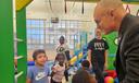 Easterseals executive Tim Kerrihard talks to students at the nonprofit's north Philadelphia community center on September 19, 2025.