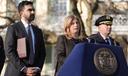 New York Police commissioner Jessica Tisch speaks during a news conference with New York Mayor Zohran Mamdani at Gracie Mansion, Monday, March 9, 2026, in New York.