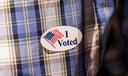 Voter Richard Solga speaks May 19, 2026, outside Sheridan Elementary School in Allentown, Lehigh County, Pennsylvania.