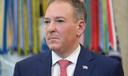 Environmental Protection Agency administrator Lee Zeldin listens as President Donald Trump speaks in the Oval Office of the White House, June 29, 2026, in Washington.