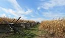 A zigzag rail fence at Gettysburg National Military Park in Pennsylvania.