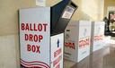 A mail-in ballot drop box is displayed Nov. 7, 2023, at Northampton County Courthouse in Easton, Pennsylvania.