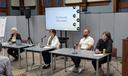 Panelists lead a community conversation at Spotlight PA’s live event in Scranton, Pa. on the state’s mental health system.