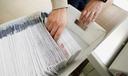 Mail-in ballots are sorted and counted by workers on Election Day in Northampton County. 