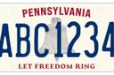 Pennsylvania's new license plate design.