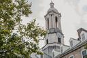 The bell tower of Old Main on Penn State's campus