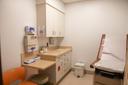 A room at a health care facility