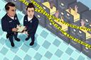 An illustration of two police officers standing in front of filing cabinets with hands coming out of the files.