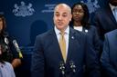 Pa. Attorney General Dave Sunday at a September, 2026 press conference.