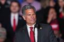U.S. Rep. Dan Meuser, R-Pa., speaks before President Donald Trump arrives at the Mount Airy Casino Resort in Mount Pocono, Pa., Tuesday, Dec. 9, 2025.