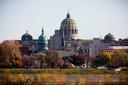 The Pennsylvania Capitol in Harrisburg.