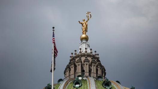 The dome of the Pennsylvania Capitol in Harrisburg.