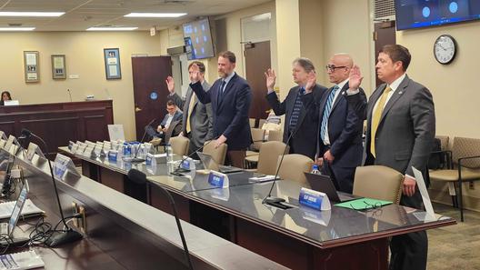 Representatives from Point and a home equity loan industry trade group testify in Harrisburg.