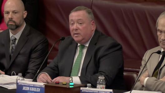 Department of Aging Secretary Jason Kavulich during a 2026 budget hearing.