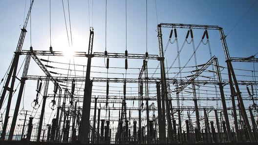 A transformer substation.