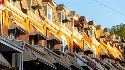Row homes in Reading, Pa.