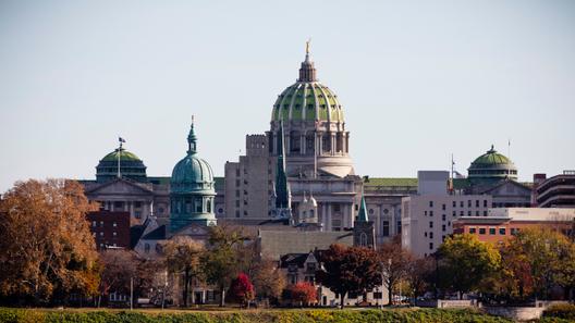 The Pennsylvania Capitol in Harrisburg