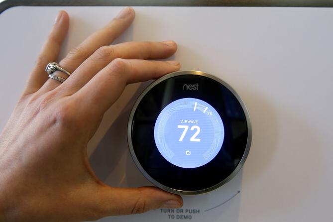 A Nest thermostat