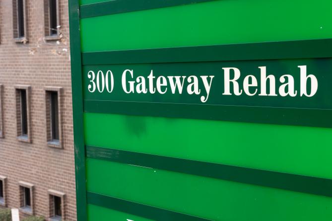 Outside Gateway Rehab Center’s facility in Greentree. Outside Gateway Rehab Center’s facility in Greentree.