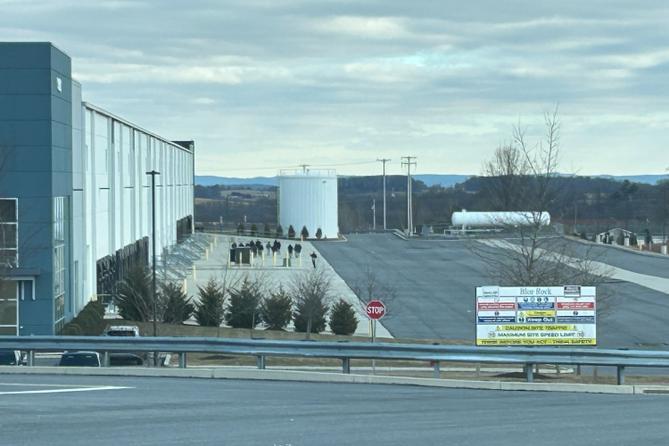 Un almacén en Upper Bern Township, condado de Berks, Pensilvania, fue adquirido por ICE y la administración Trump.