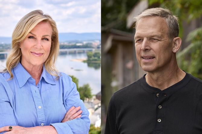 The 10th Congressional District candidates: Democrat Janelle Stelson (left) and Republican Scott Perry
