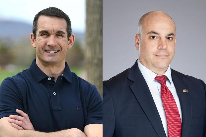 Attorney general candidates Eugene DePasquale (Democrat) and Dave Sunday (Republican)