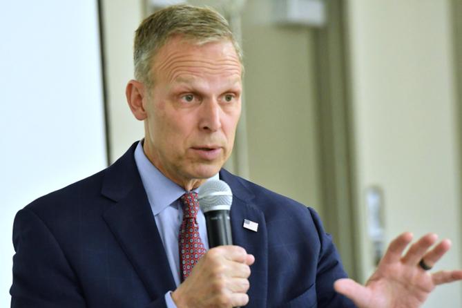 U.S. Rep. Scott Perry (R., Pa.) speaks during a campaign event in 2024.