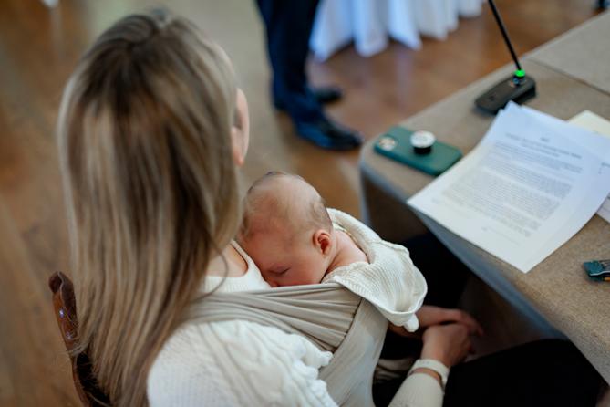 First Lady Lori Shapiro, in partnership with CODE PA, participates in a listening session with new moms.